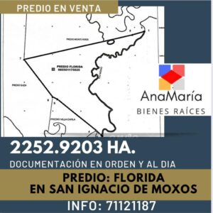 PREDIO FLORIDA-SAN IGNACIO DE MOXOS